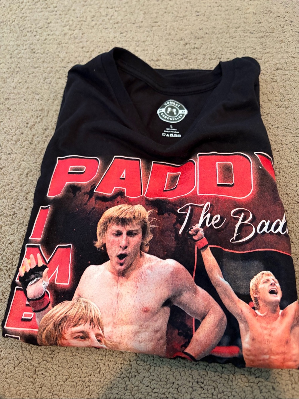 Paddy 'The Baddest' Black Graphic Tee